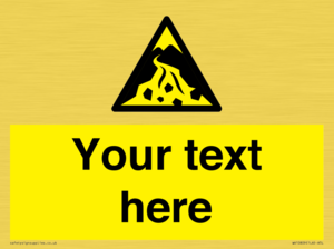 Custom Warning: Debris flow zone